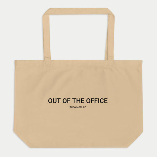 out of the office organic tote