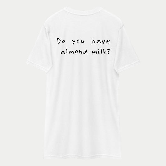 almond milk tee