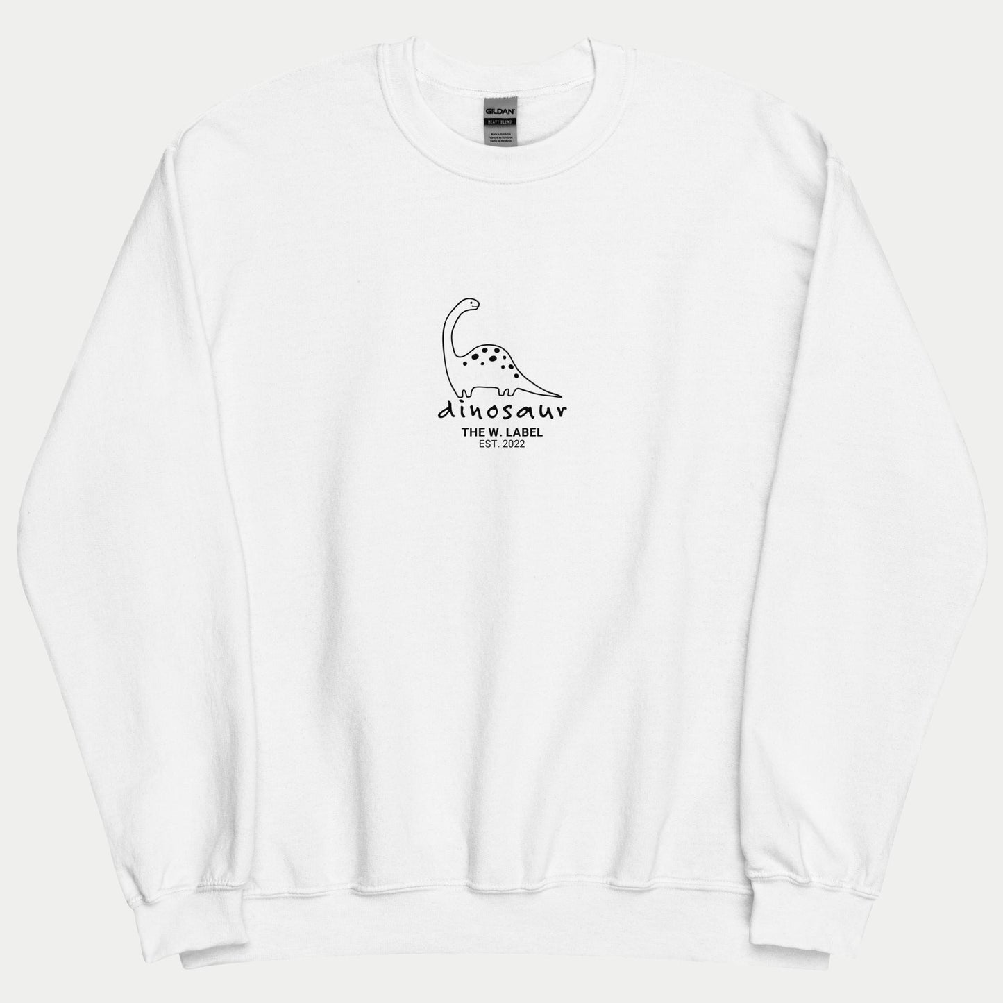 dinosaur sweater white